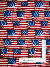 Patriotic American Flag Rustic Cotton Fabric Timeless Treasures C8360 By Yard