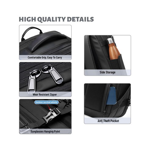 Vacuum Backpack - Water Expandable Vacpack with Vacuum Compression & 19 Inch ... - 第 7/9 張圖片