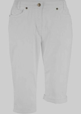 Gr.56 bpc Selection Jeans Schlupfhose 7/8 Gerades Bein Hose Dehnbund weiss Neu