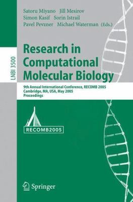 Lecture Notes in Computer Science Ser.: Research in Computational Molecular...