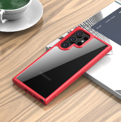 For Samsung S24 S23 S22+ S21 Heavy Duty Clear Back Hard PC Rugged Hybrid Case