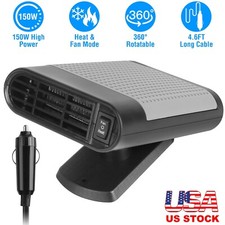 Portable Car Heat 2 In 1 Defroster Defogger Demister Windshield Cooling Fan