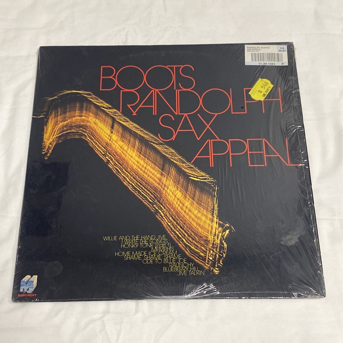 Boots Randolph / Sax Appeal / 1977 Monument Records Open Shrink | eBay