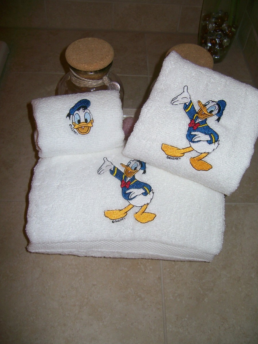 Embroidered Personalazed Donald Duck Piece Embroidered Bath