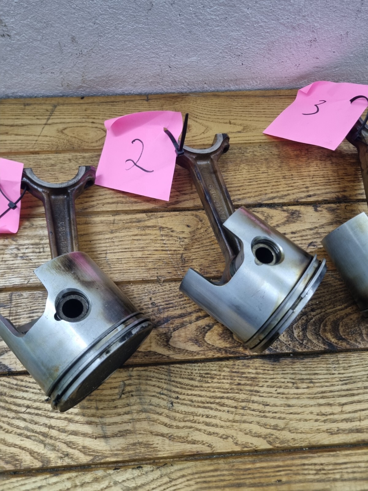 4pcs Mariner 150 HP 2 Stroke V6 Piston And Connecting Rod 6368118