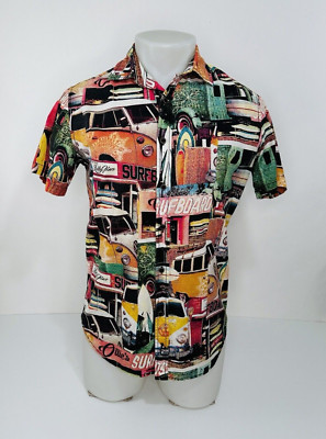 RED CAMEL -Ollies SURFBOARDS VOLKSWAGEN ALL OVER Sm. Shirt