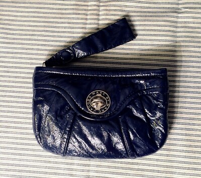 Marc by Marc Jacobs’s Dark Blue Patent Leather Clutch Bag