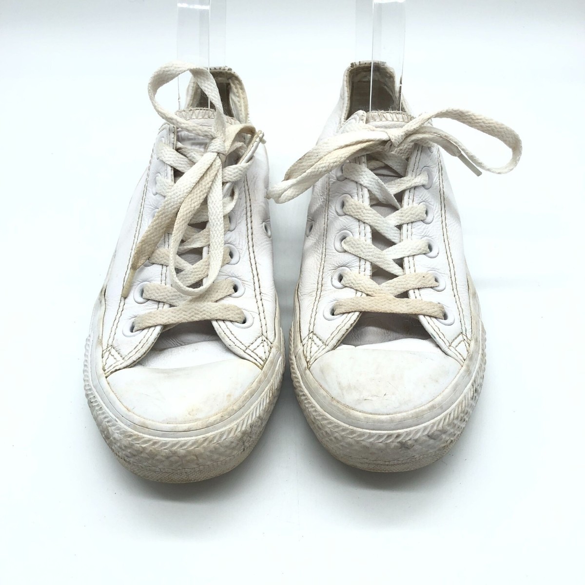 Converse Chuck Taylor All Star Mono Leather White Mens 5 Womens 7