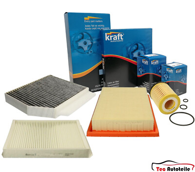 KRAFT Inspektionspaket Filtersatz für Mercedes C Klasse W205 C180 C200 C300