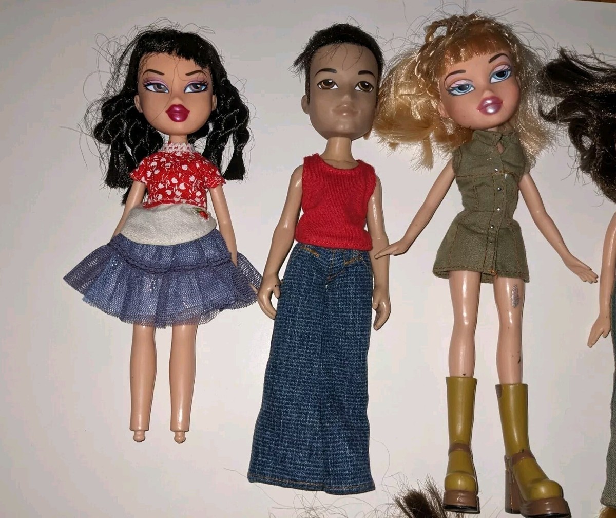Bratz Doll MGA Vintage Lot 8 Girls & Boys dolls Cloe Jasmine Jade