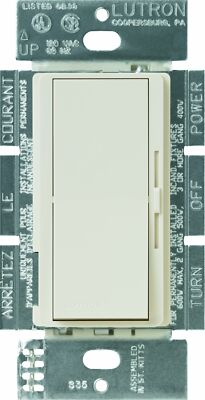 Lutron DVLV-600P-LA Diva Magnetic Low-Voltage Dimmer, Light Almond
