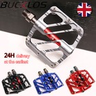 BUCKLOS MTB Bike Pedals Bicycle Flat Platform Aluminum BMX 3 Bearings 9/16" UK