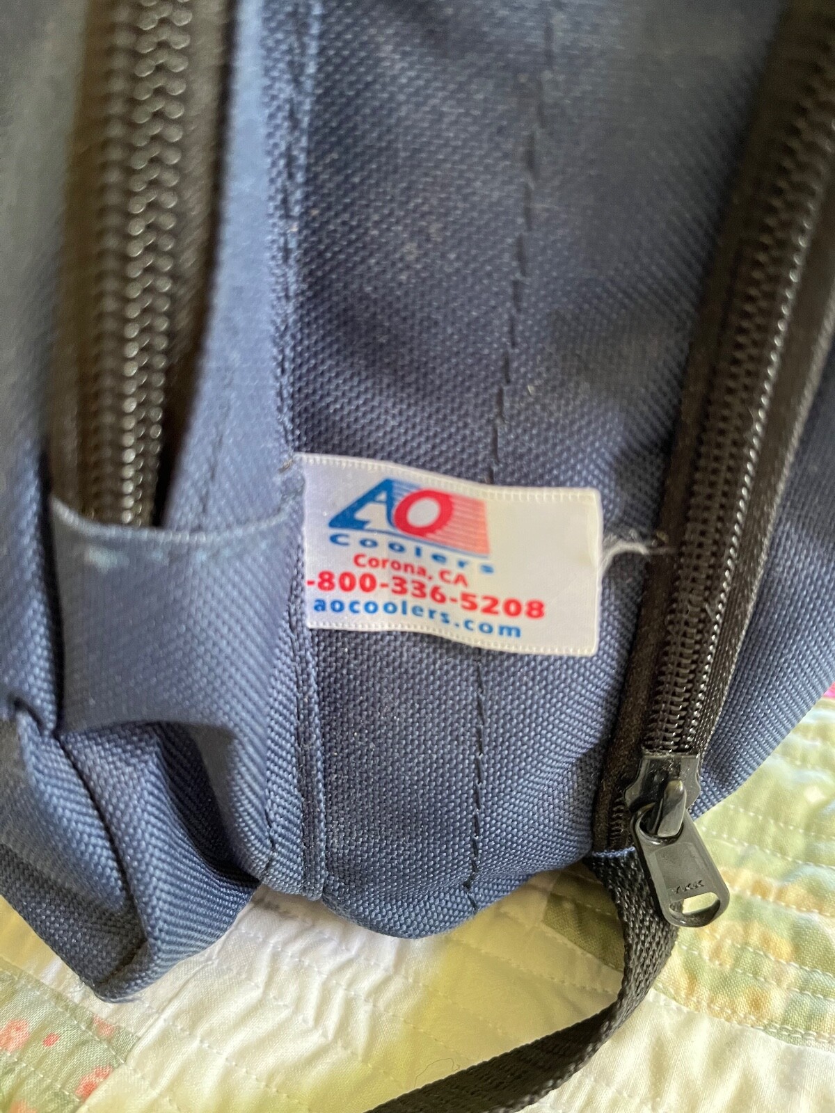 AO COOLERS: Canvas Series 18 Can High Density Insulation Backpack Cooler, NAVY