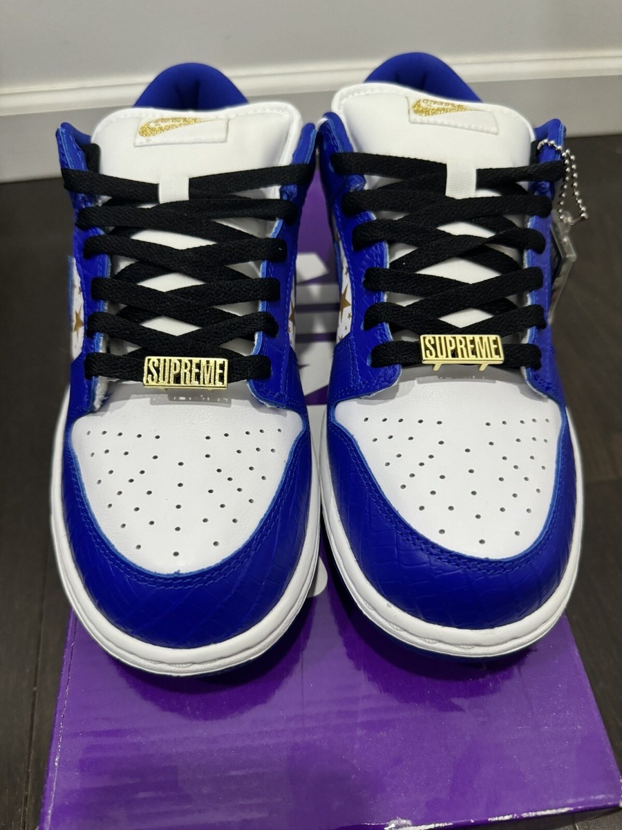 NEW Nike Dunk SB Low x Supreme Stars Hyper Royal 2021 (DH3228-100
