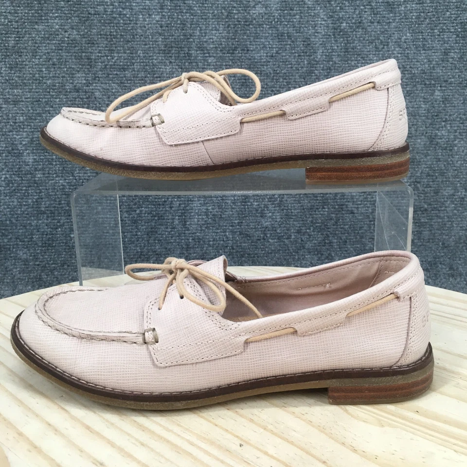 Sperry Top Sider Boat Shoes Womens 6.5 Seaport Pink Casual Slip On Moc Toe - Image 2 of 4