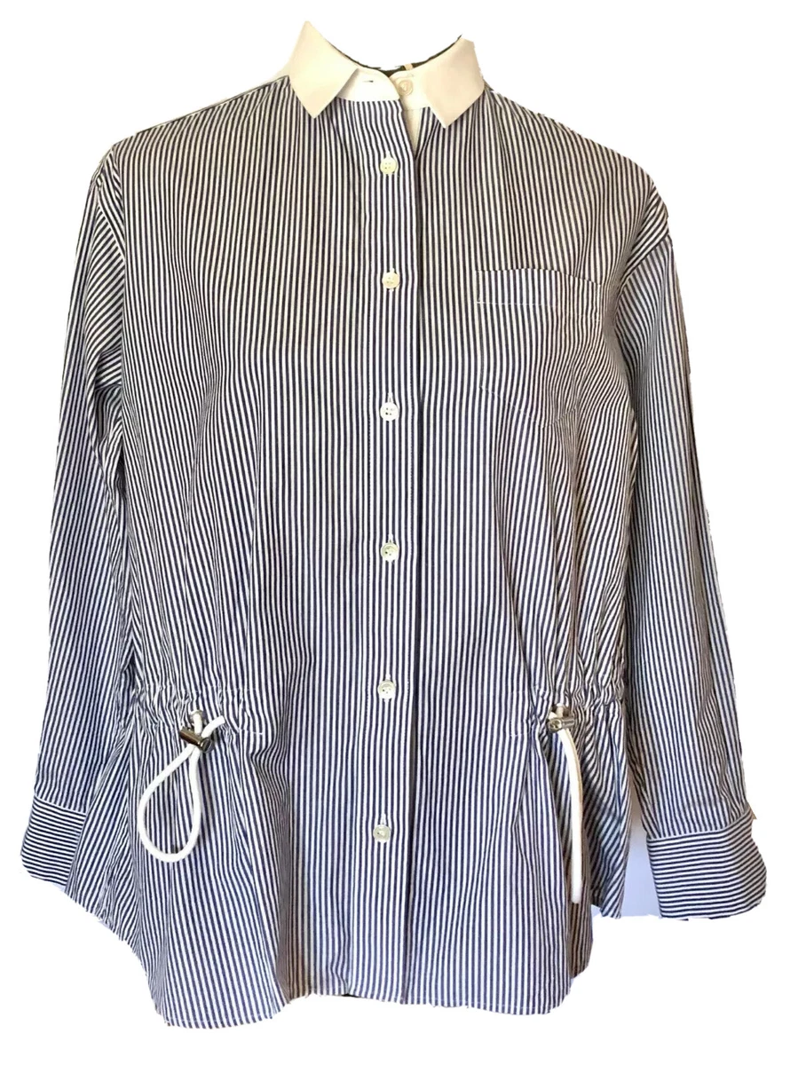 sacai Gray Stripe Shirt