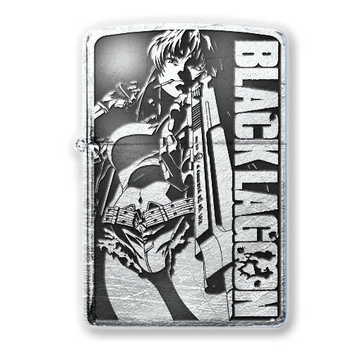 Zippo Lighter Black Lagoon REVY Ver.2 Type A Silver Japanese