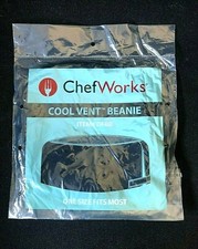 BLACK CHEFWORKS COOL VENT BEANIE - NEW - STILL IN PACKAGING