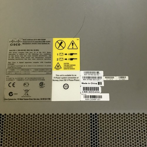 Commutateur réseau Cisco N5K-C5548P - Photo 2/6