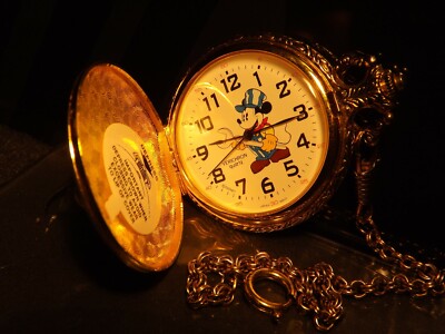 Disney Mens Colibri Vintage Mickey Mouse Pocket Watch (Mechanic