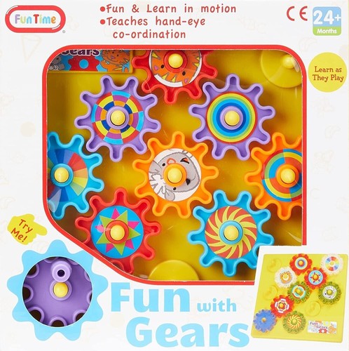 Autism Calming Sensory Toys Fun With Gears Toy Children Visual Aid ADHD KIDS UK - Picture 3 of 6
