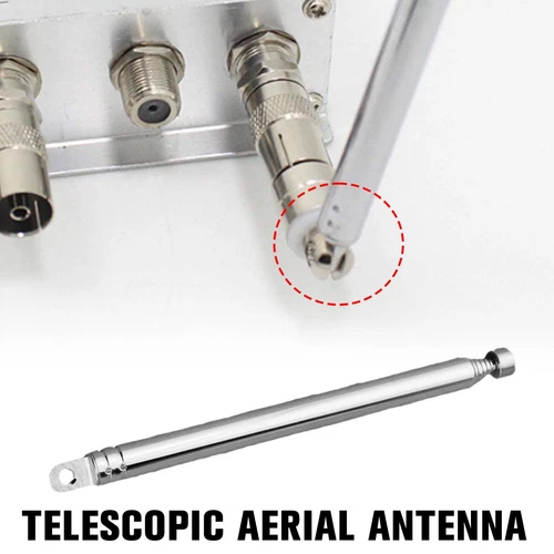 4 Stück 14-74 cm Ersatz Teleskop Antenne für TV Radio AM/FM 7 Abschnitte - Bild 10 von 17