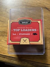 Cardboard Gold 3"x4" Standard Top Loader - Clear
