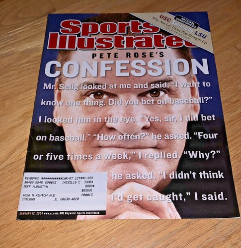 5 SPORTS ILLUSTRATED w/ PETE ROSE - 1984 / 1985 / 1989 / 2004 - Picture 6 of 6