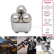 1" Switch Control Motorcycle Handlebar Button Latch Momentary / Self Locking 12V