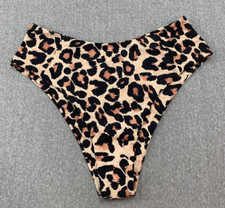 High Waisted Large Cheetah Print Bikini Tankini Swimsuit Bottoms Womens size XL