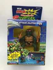 JUMP ATTACK JUJITSU RAPH Action TMNT 1993 Playmates READ