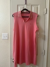 Tommy Hilfiger Women's Collared Dress Pink Xl