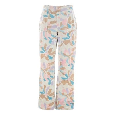 Juicy Couture Firework Floral Pebble Velour Pants XL NWT Wide Leg Lounge Y2K