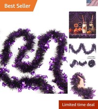 32.8 Ft Glittering Bat Tinsel Garland - Stunning Halloween Decoration