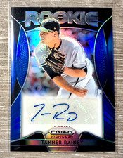 2019 Panini Prizm Rookie Blue Autograph #RA-TR Tanner Rainey RC 