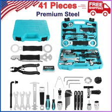 DURATECH 41 Pieces Bike Repair Tools, Complete Bike Tools Kit With Storage Box