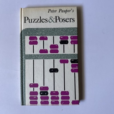 1963 Peter Pauper s Press Puzzle & Posers Hard Cover