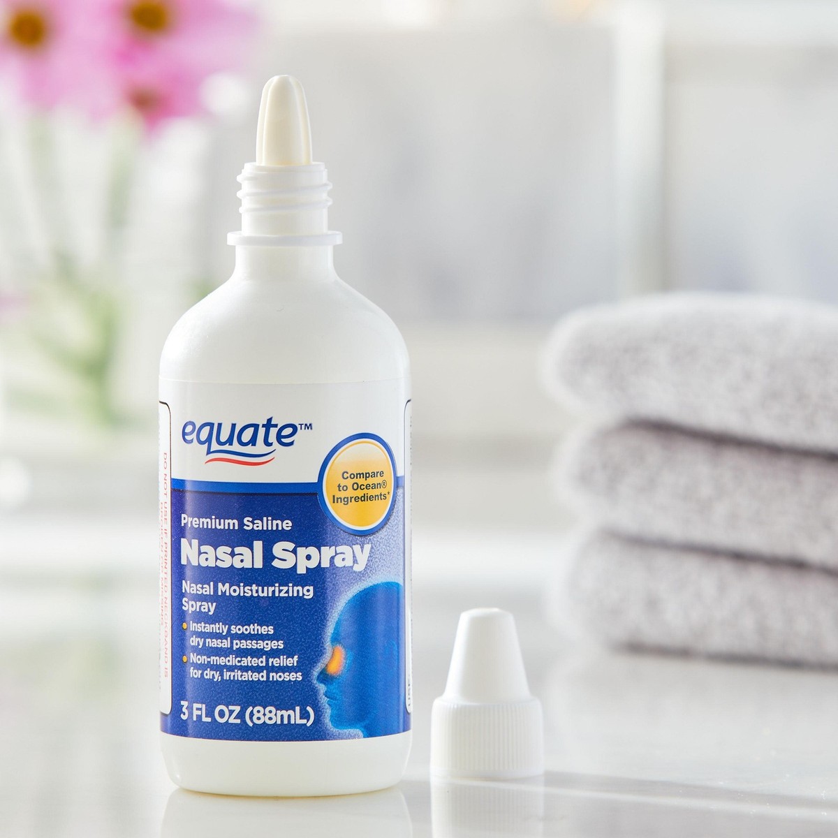 l carnitine nasal spray Equate Nasal Spray Saline Liquid Mist, Congestion Relief, 3 fl oz