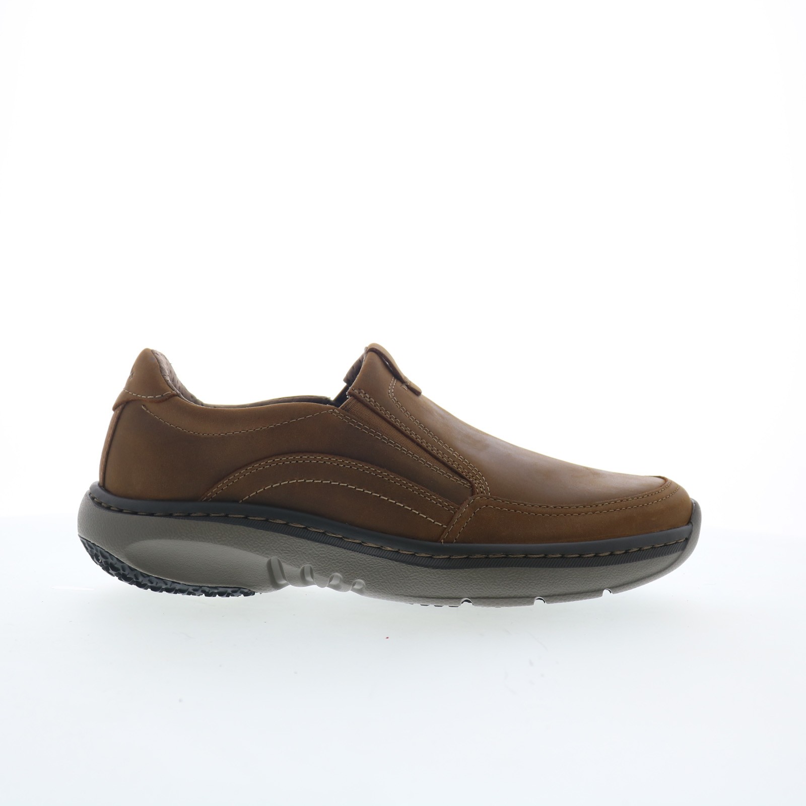 Clarks Pro Lace Mens Brown Wide Loafers - Slip Ons Casual Shoes 21290₽
