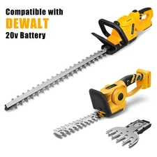 9“/20” Cordless Hedge Trimmer Compatible with DeWalt 20V MAX Brushless Bare Tool