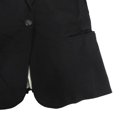 ZARA BASIC Jacket Peak Lapel Single 1B Black Blac… - image 5