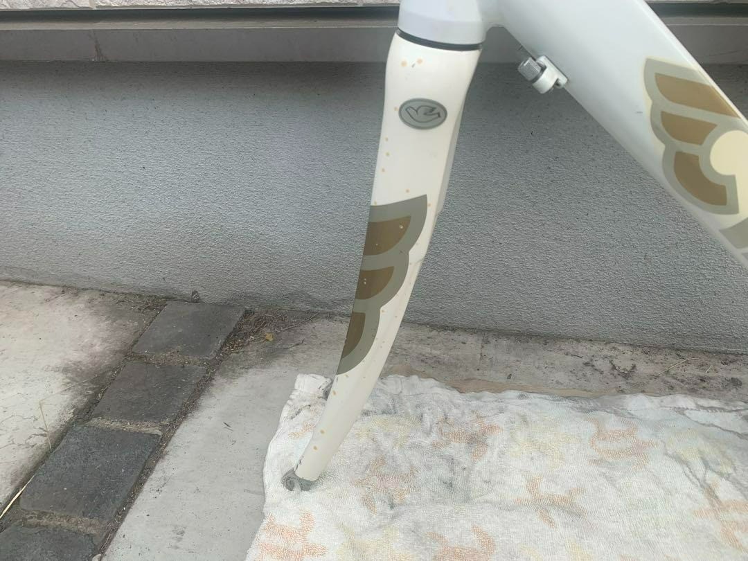 Cinelli Little Wing Frame Set Aluminum White Road Bike TT 52cm ST