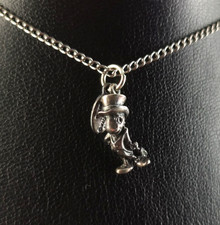 Disney Charm Silber Pinochhio Jiminy Cricket 925 Vintage Anhänger - Grille