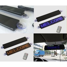 9" 12V Car LED Information Sign Moving Scrolling Message Display Board Screen