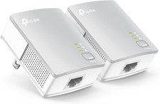 Tp-Link AV600 Powerline Ethernet Adapter Kit - Gigabit Port, Plug Pair Play, Po