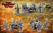 28mm Napoleonic Peninsular - British Artillery - 4 Pdr Guns and Crew