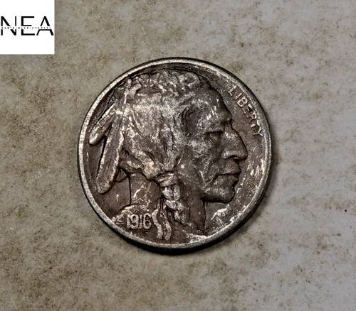 1916-S Buffalo Nickel ~ Extra Fine XF/EF ~ Semi-Key Date! ~ ZB249