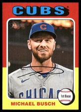 Michael Busch 2024 Topps Heritage #537 Cubs MLB READ FREE SHIPPING AutographDen