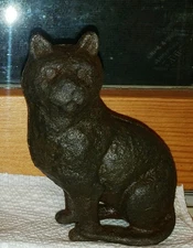 Vtg Cast Iron Still Bank Cat Figure . Guaranteed Old.