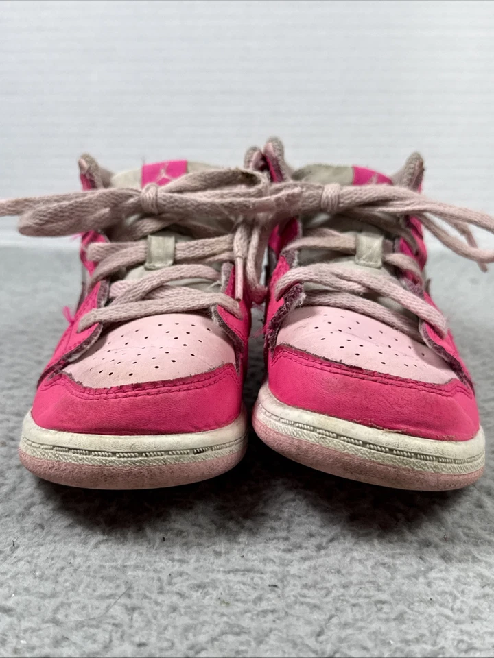 耐克 Air Jordan 1 Mid Fierce 粉红色白色 FD8782-116 9c 学步女孩嘻哈 — 第 4/4 张图片